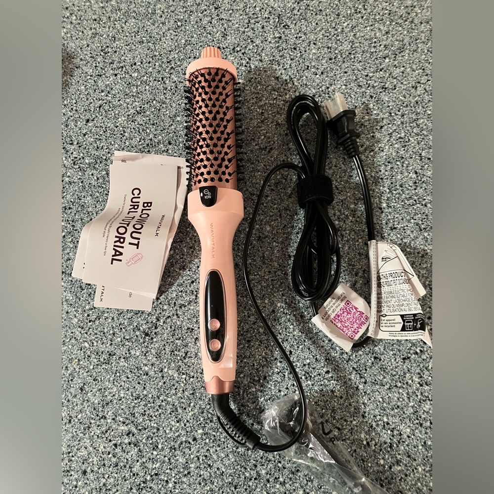 BRAND NEW Wavytalk Thermal Brush, Blowout Boost 1.5 inch Heated Round Brush,Pink - Picture 10 of 14